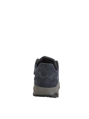 Sneakers uomo Etro in suede e tessuto jacquard Paisley blu in UOMO