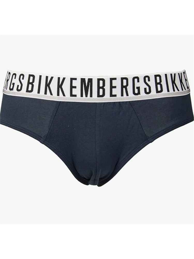 Pack 2 slip Bikkembergs in cotone blu