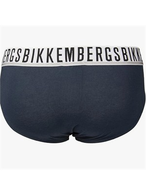 Pack 2 slip Bikkembergs in cotone blu in UOMO