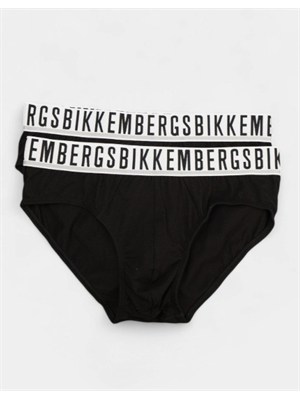 Pack 2 slip Bikkembergs in cotone nero in UOMO