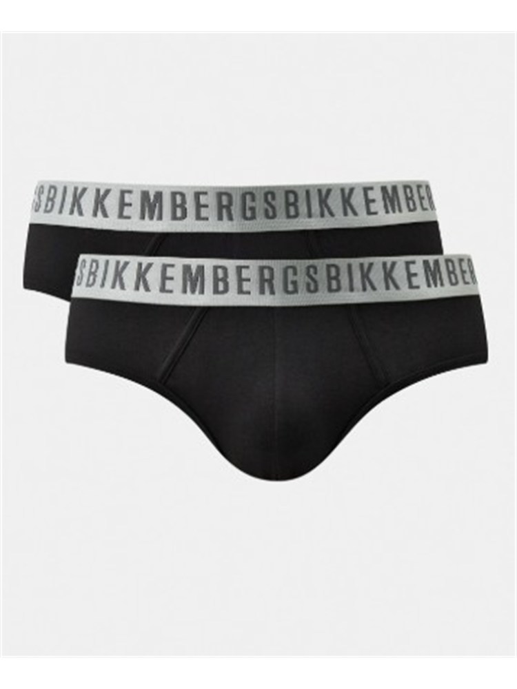 Pack 2 slip Bikkembergs in cotone nero