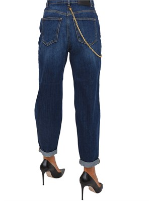 Jeans Elisabetta Franchi con catena gioiello in DONNA