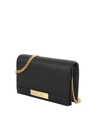 Tracolla nero Elisabetta franchi con catena groumette in DONNA