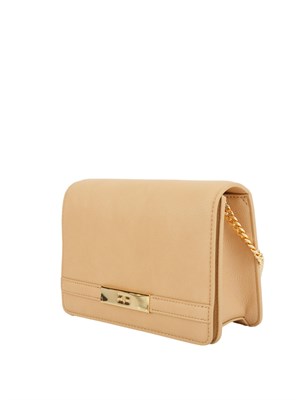 Tracolla beige Elisabetta Franchi con catena groumette in DONNA