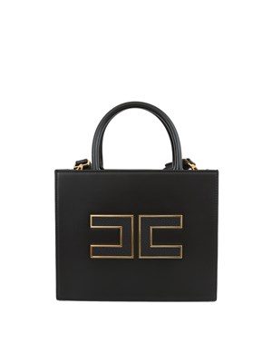 Tote piccola nero Elisabetta Franchi con logo in DONNA