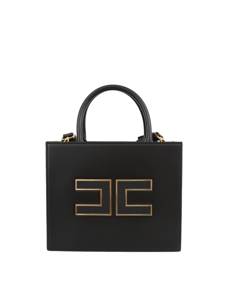 Tote piccola nero Elisabetta Franchi con logo