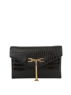 Tracolla nero Elisabetta Franchi con catena groumette in DONNA