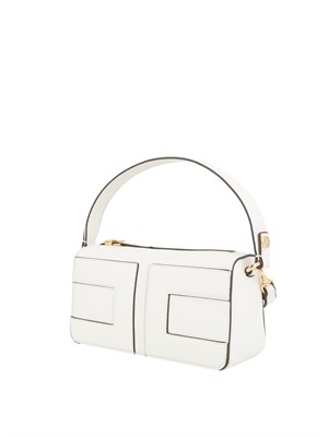 Borsa bianco Elisabetta Franchi con logo in DONNA