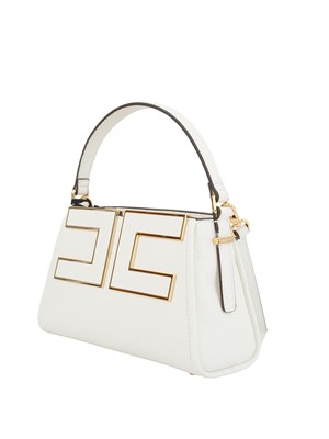 Tote piccola bianco Elisabetta Franchi con logo in DONNA