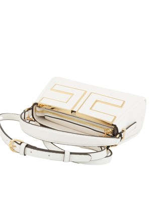 Tote piccola bianco Elisabetta Franchi con logo in DONNA