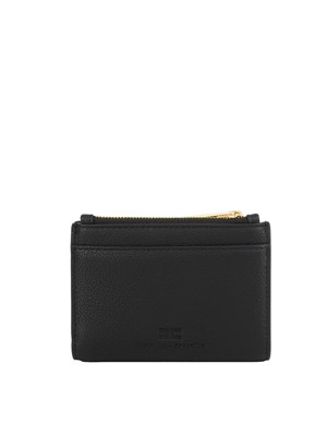 Portafoglio nero Elisabetta Franchi con placca logo in DONNA
