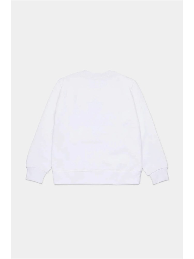 DSQUARED2 JUNIOR Felpa Dsquared2 Kids bianco con logo rosso