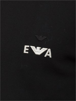 Maglia da uomo nero Emporio Armani in lana vergine in UOMO