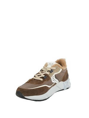 Sneaker uomo Voile Blanche con pelliccia interna e suede marrone in UOMO