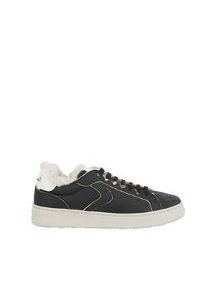 Sneakers uomo Voile Blanche in suede nera con pelliccia interna in UOMO