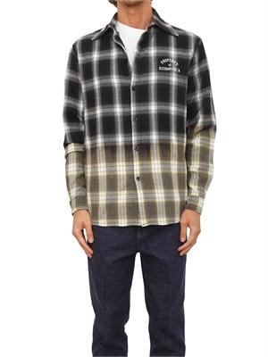 Camicia overshirt Richmond X uomo in flanella di cotone a quadri in UOMO