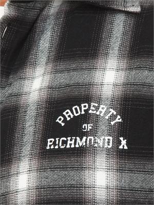 Camicia overshirt Richmond X uomo in flanella di cotone a quadri in UOMO