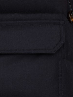 Giubbino Moorer uomo Fantoni in tessuto idrorepellente blu in UOMO