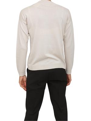 Maglia Anna Molinari con scollo V in misto lana beige in DONNA