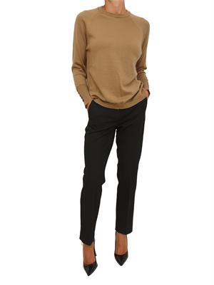 Maglia girocollo Anna Molinari in misto lana cammello in DONNA