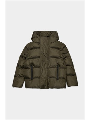 DSQUARED2 JUNIOR Giubbino Dsquared2 Kids verde in nylon trapuntato in BAMBINO