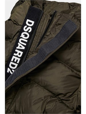 DSQUARED2 JUNIOR Giubbino Dsquared2 Kids verde in nylon trapuntato in BAMBINO