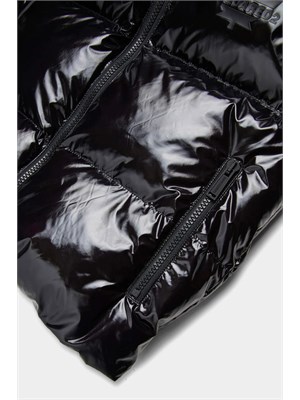 DSQUARED2 JUNIOR Gilet Dsquared2 Kids nero in nylon lucido in BAMBINO