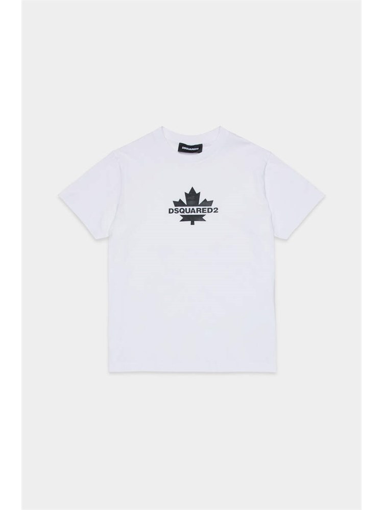 DSQUARED2 JUNIOR T-shirt Dsquared2 Kids bianco in cotone