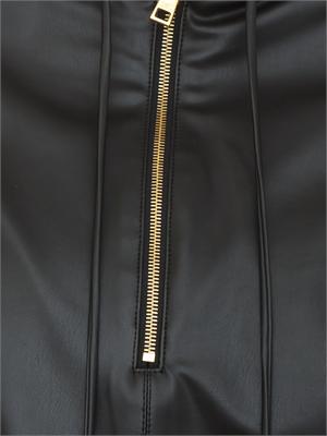 Giubbino felpa Elisabetta Franchi con texture nappata e cappuccio in DONNA