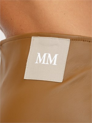 Gonna a tubino Max Mara MM effetto nappa cuoio in DONNA