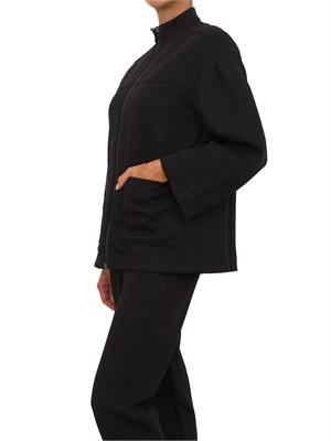 Felpa nera Max Mara MM modello over con spalla scesa in DONNA