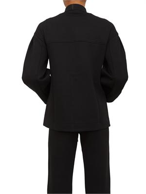 Felpa nera Max Mara MM modello over con spalla scesa in DONNA