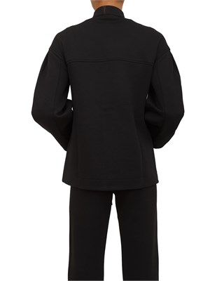 Felpa nera Max Mara MM modello over con spalla scesa in DONNA