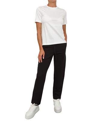 Pantalone tuta Max Mara MM in jersey di cotone nero in DONNA