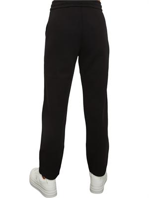 Pantalone tuta Max Mara MM in jersey di cotone nero in DONNA