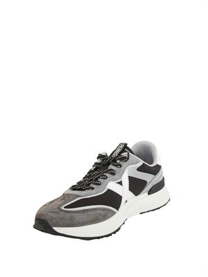 Sneakers Munich Dynamix 10 in pelle e tessuto bianco e nero in UOMO