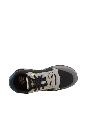 Sneakers uomo Aeronautica Militare in tessuto tecnico nero in UOMO