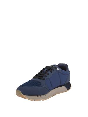 Sneakers uomo Aeronautica Militare in tessuto tecnico blu in UOMO