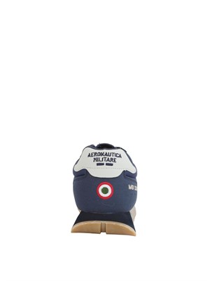Sneakers uomo Aeronautica Militare in tessuto tecnico blu in UOMO