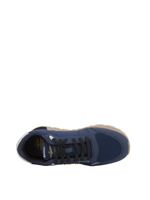 Sneakers uomo Aeronautica Militare in tessuto tecnico blu in UOMO