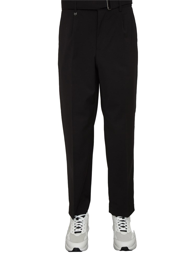Pantaloni Antony Morato relaxed ft in misto viscosa nera