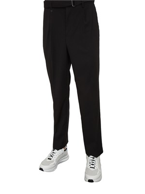 Pantaloni Antony Morato relaxed ft in misto viscosa nera in UOMO