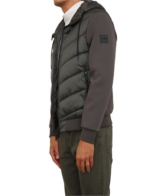 Giubbotto Antony Morato con eco-imbottitura DuPont Sorona e maniche in maglia verde in UOMO