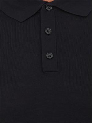 Maglia Antony Morato con colletto regular fit in misto lana super soft blu in UOMO