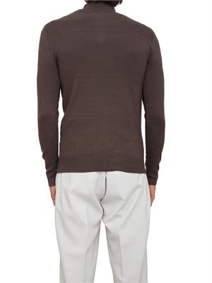 Maglia slim fit Antony Morato in misto viscosa verde con mezza zip in UOMO
