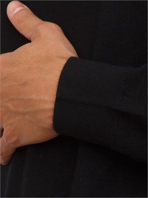 Maglia collo alto Antony Morato relaxed fit in misto viscosa nera in UOMO
