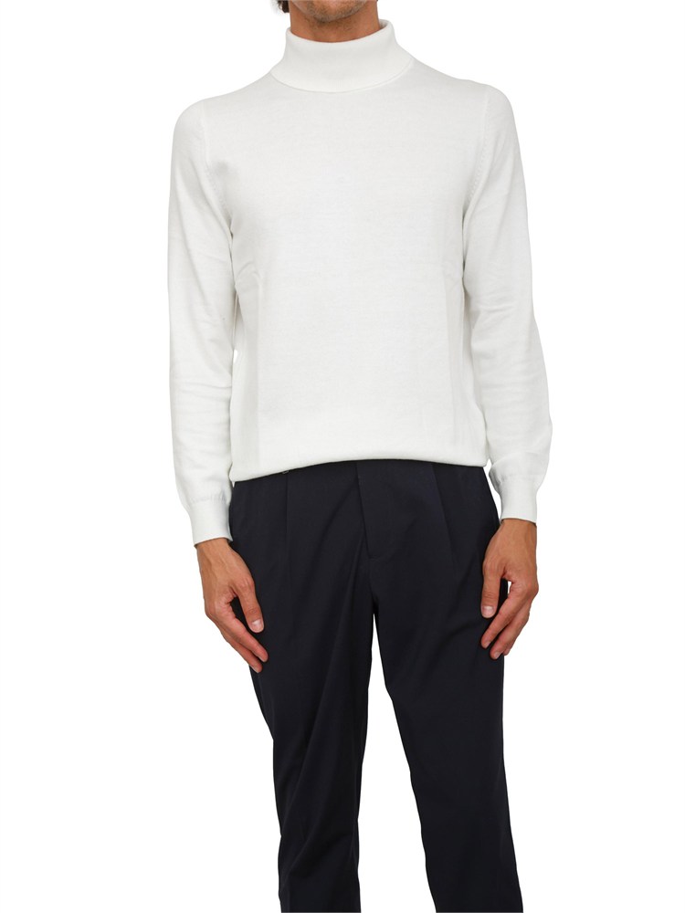 Maglia collo alto Antony Morato relaxed fit in misto viscosa bianca