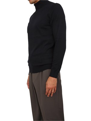 Maglia collo alto Antony Morato relaxed fit in misto viscosa blu in UOMO