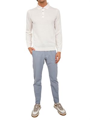 Polo maglia Boss uomo in lana vergine avorio in UOMO