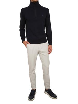 Maglione Boss uomo in misto cashmere blu in UOMO